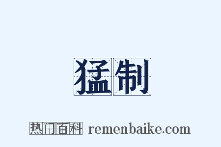 猛制是什么意思的图片